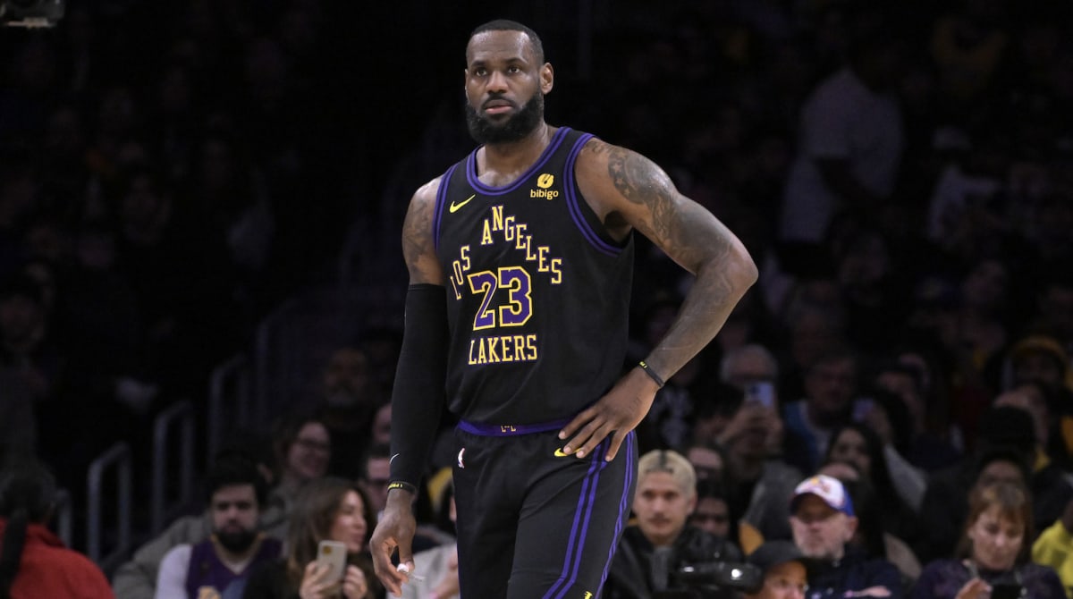 LeBron James Had To Push Unruly Fan Away After He Walked Up To Lakers