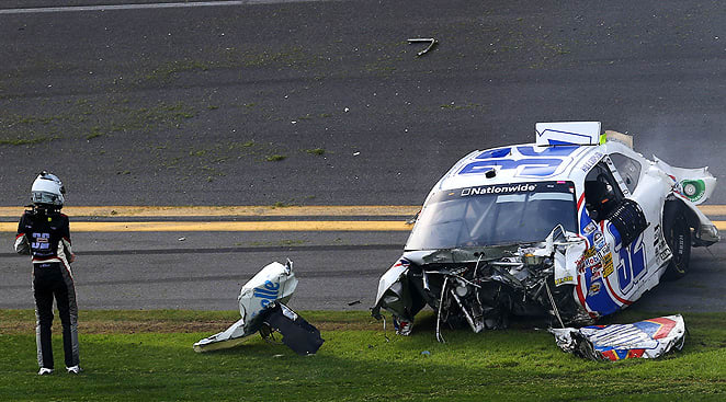 Kyle Larson Not Scared Away By Horrific Nationwide Crash In Daytona