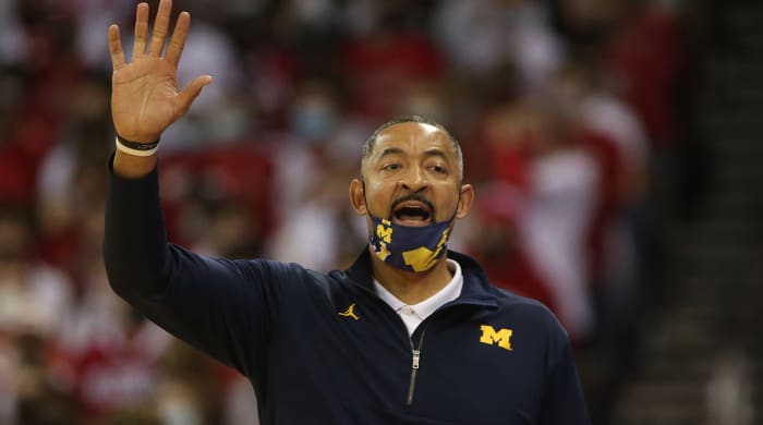 Michigan Wisconsin Fight Juwan Howard Suspended Greg Gard Fined