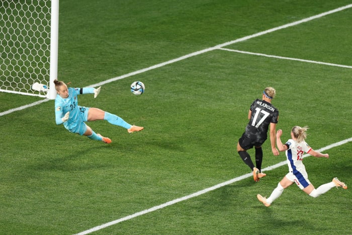 Hannah Wilkinson Scores First Goal Of Women S World Cup Futbol