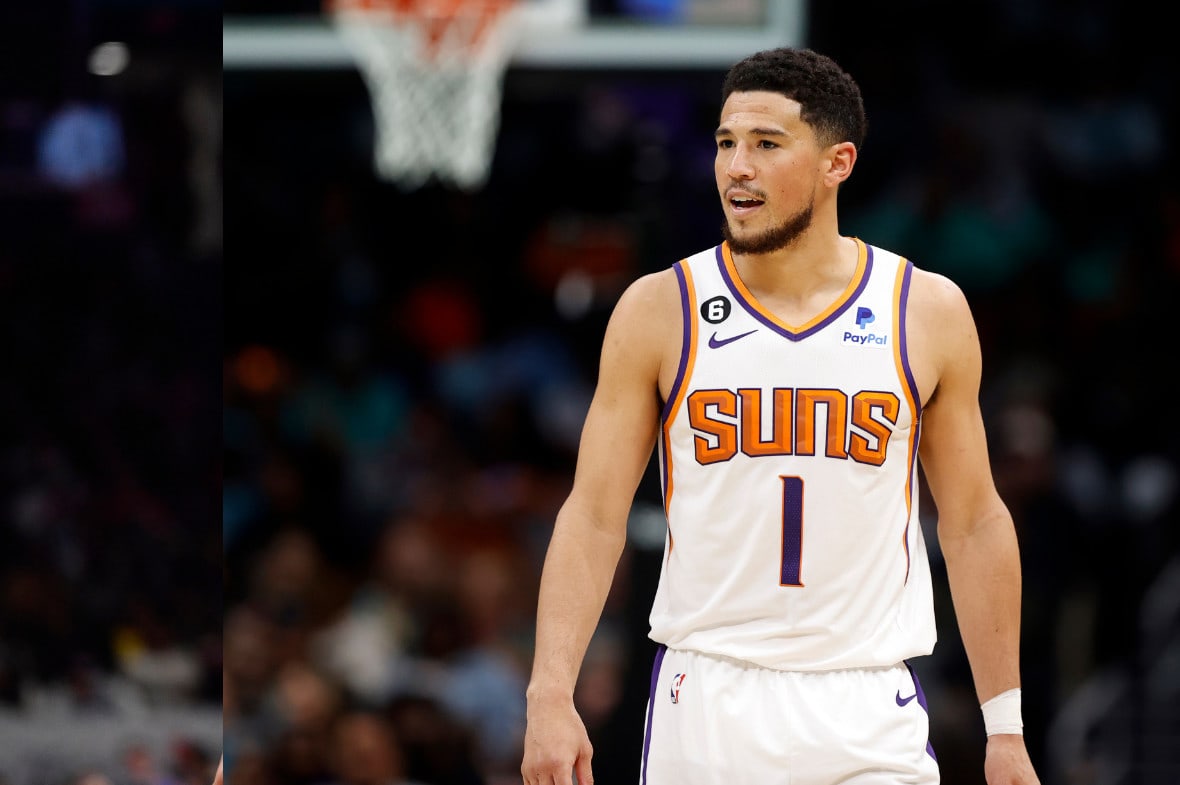 First Look At Devin Booker In NBA 2K24 BVM Sports