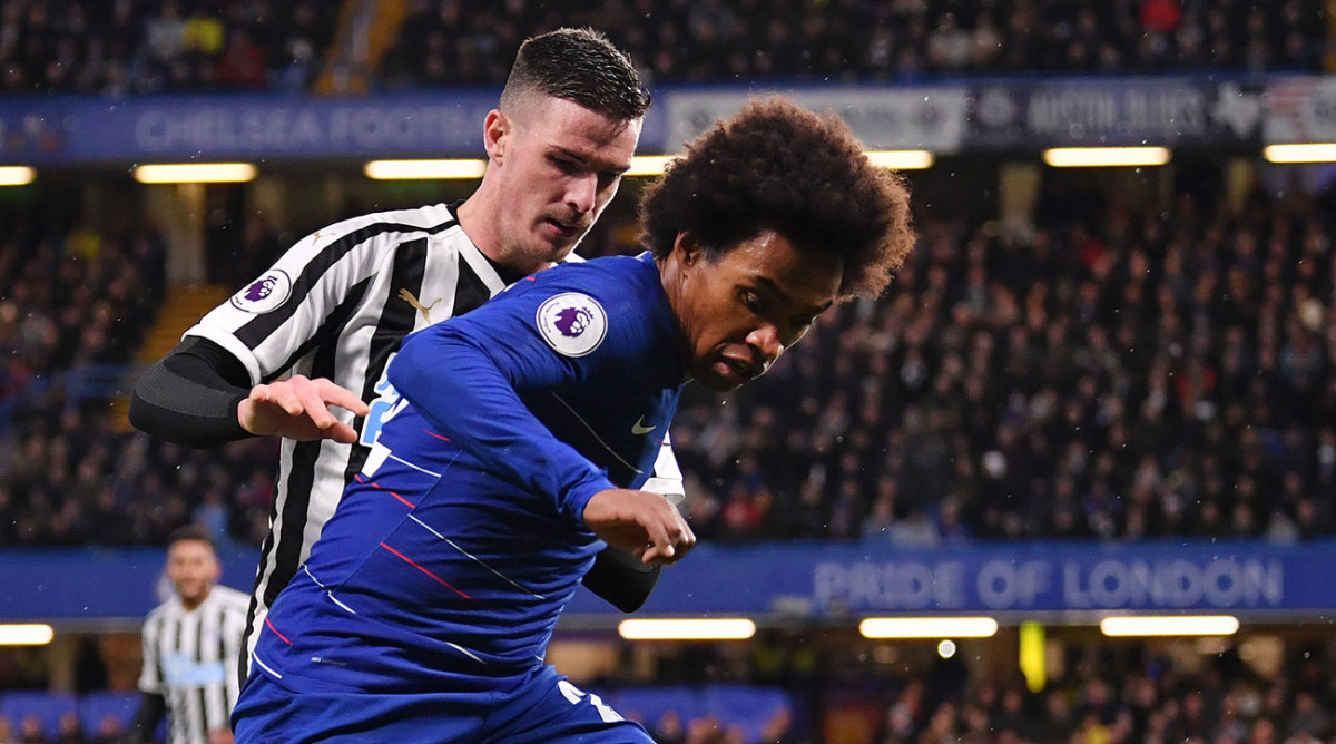 Chelsea 2 Newcastle 1 Willian Pedro Grab Goals VIDEO Sports