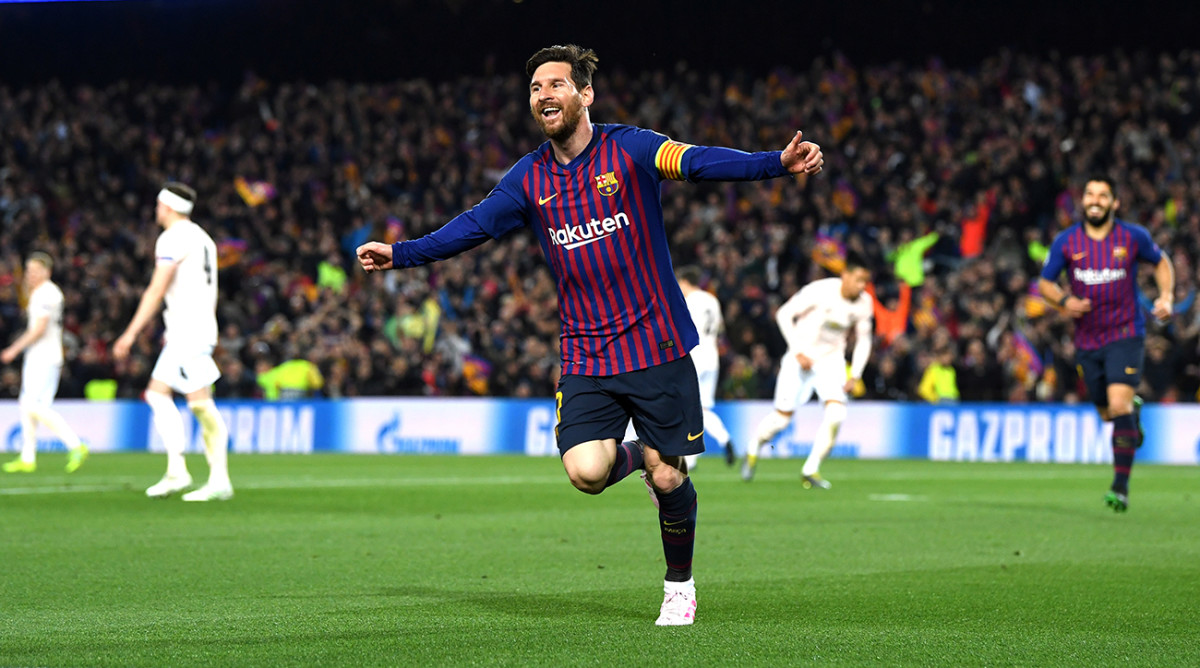 Messi Goal Video Barcelona Star Scores Two Vs Man United In Ucl