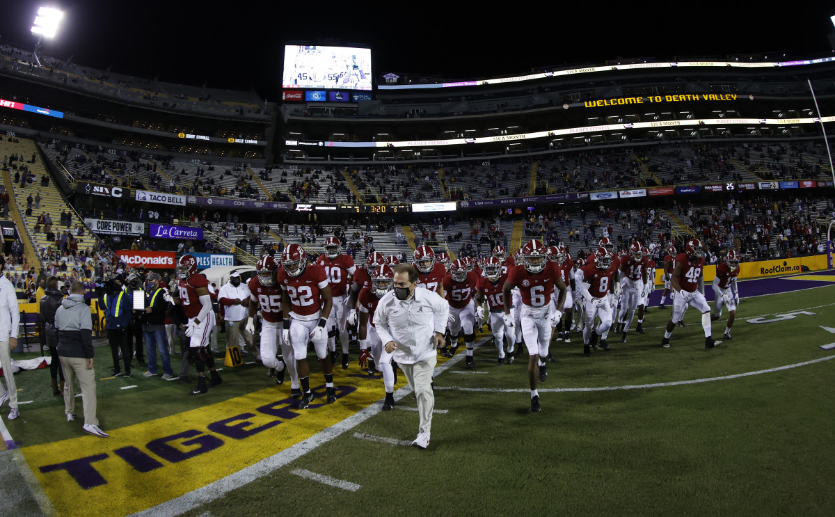 Instant Analysis No 1 Alabama 55 LSU 17 Sports Illustrated Alabama