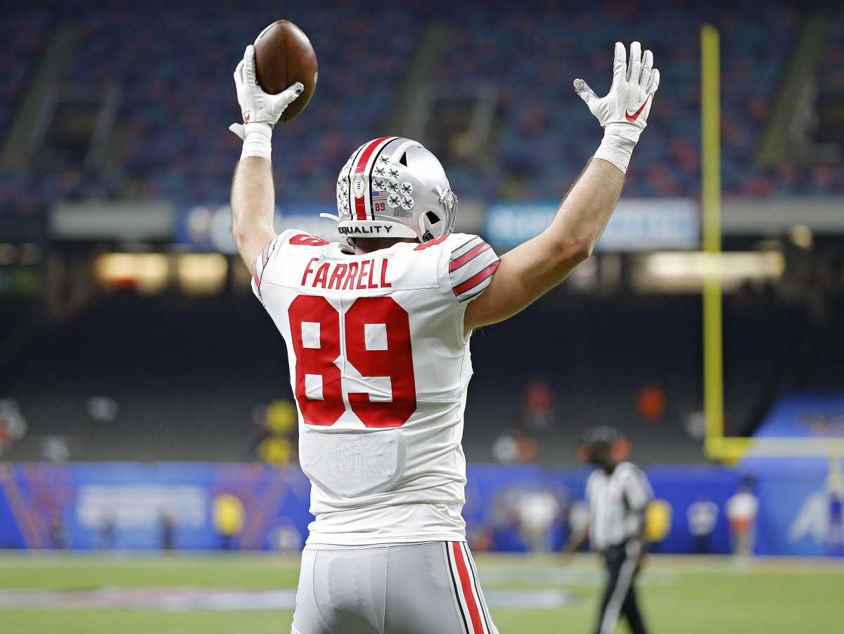 Luke Farrell Tight End Ohio State Buckeyes Scouting Report Visit