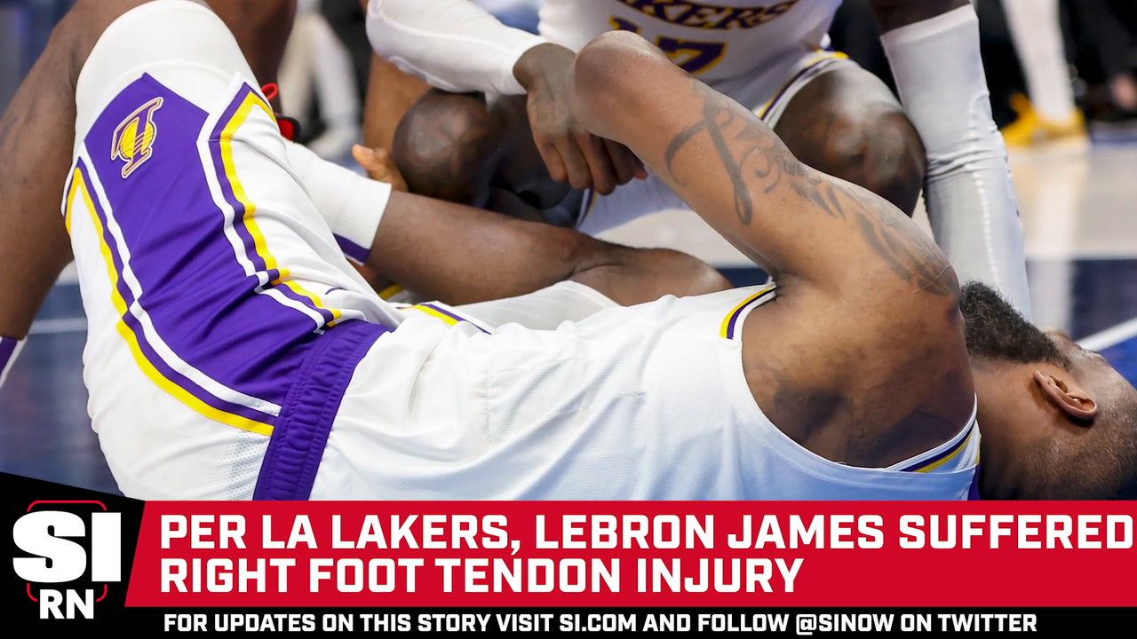 Lebron James Has Right Foot Tendon Injury Lakers Say Sports