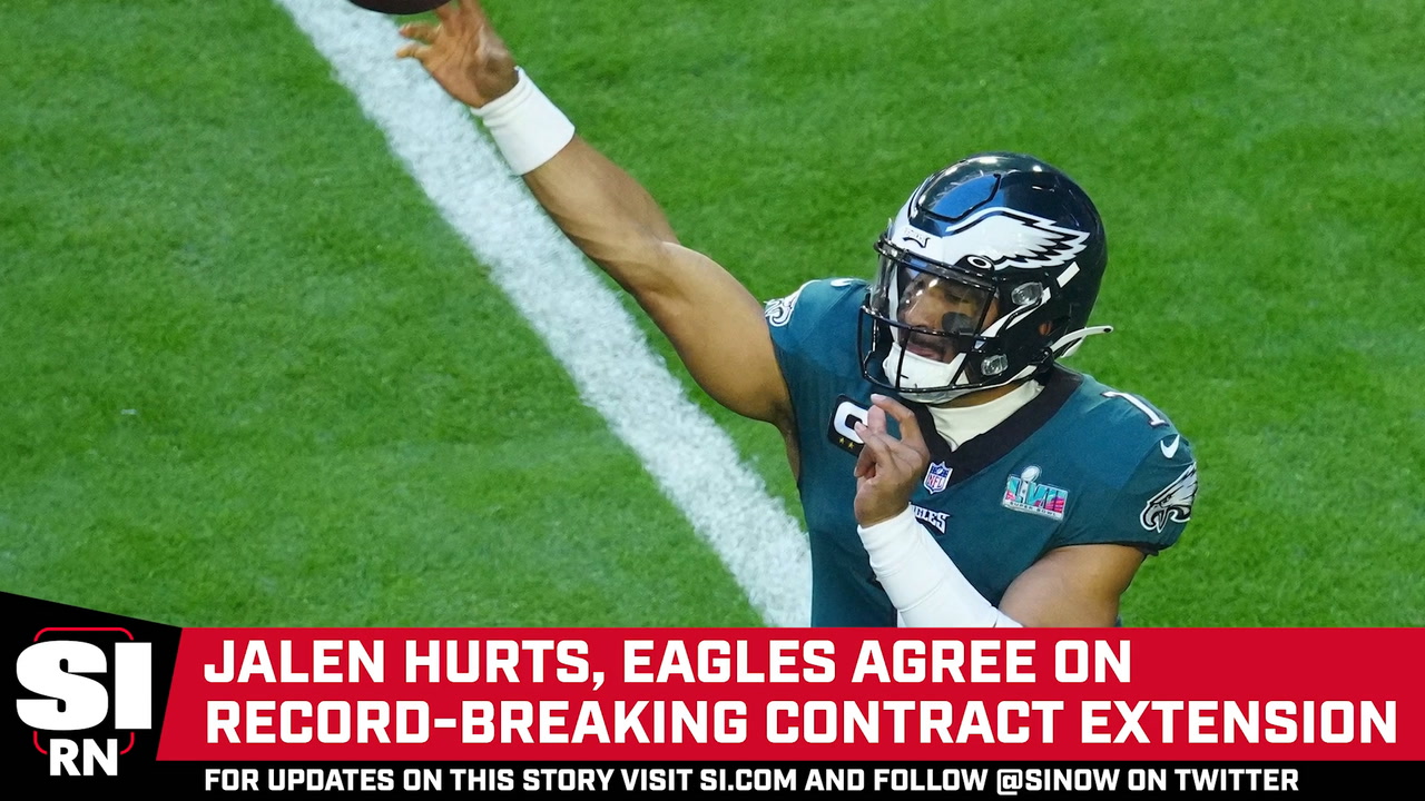 Watch Philadelphia Eagles Jalen Hurts Gets Record Breaking Extenstion