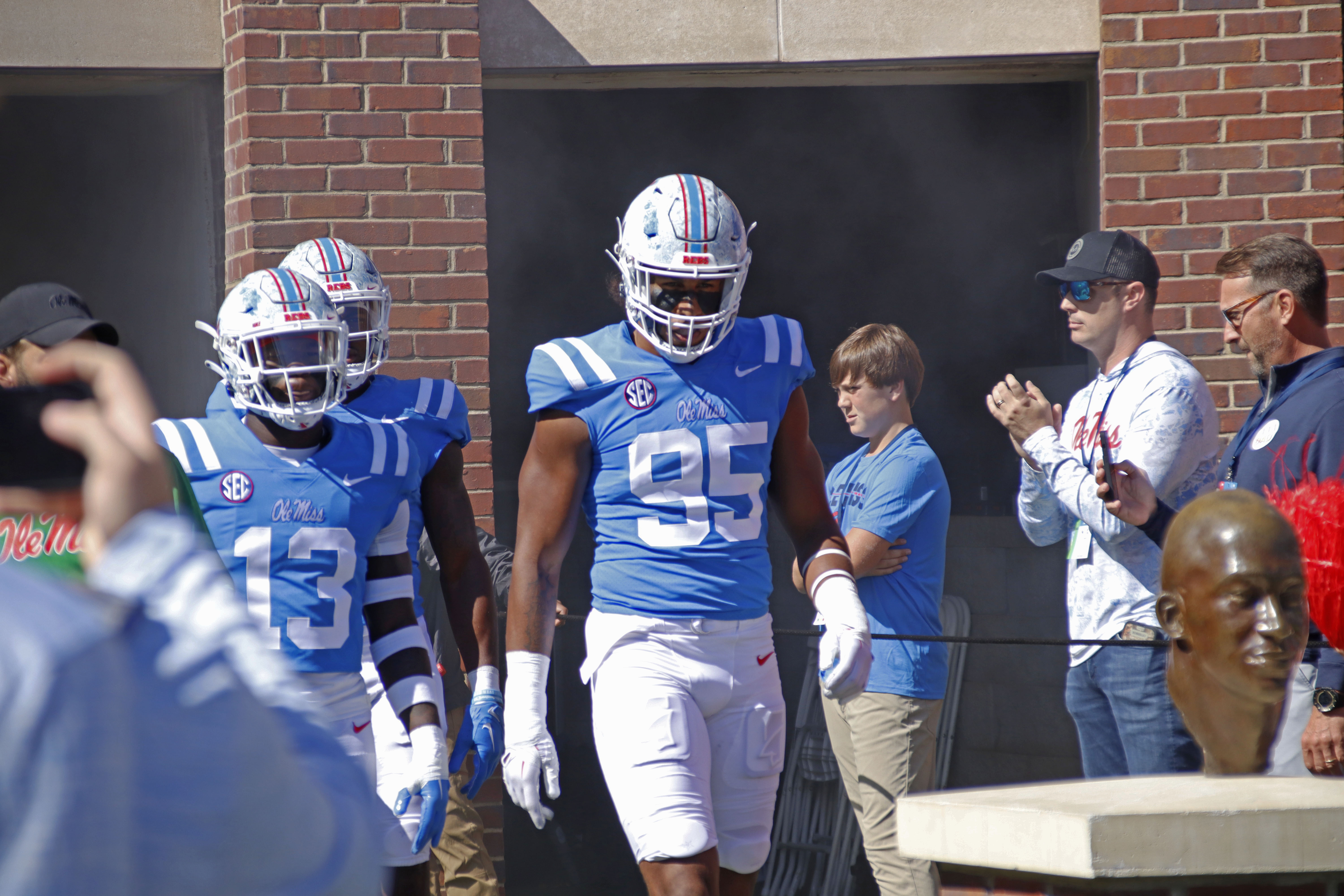 It S Going To Be Another Physical Game Ole Miss Rebels Defensive End