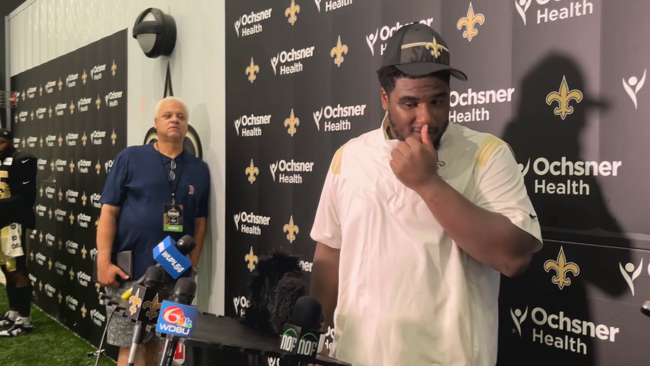 Malcolm Roach Interview Saints Training Camp Day 19 Sports