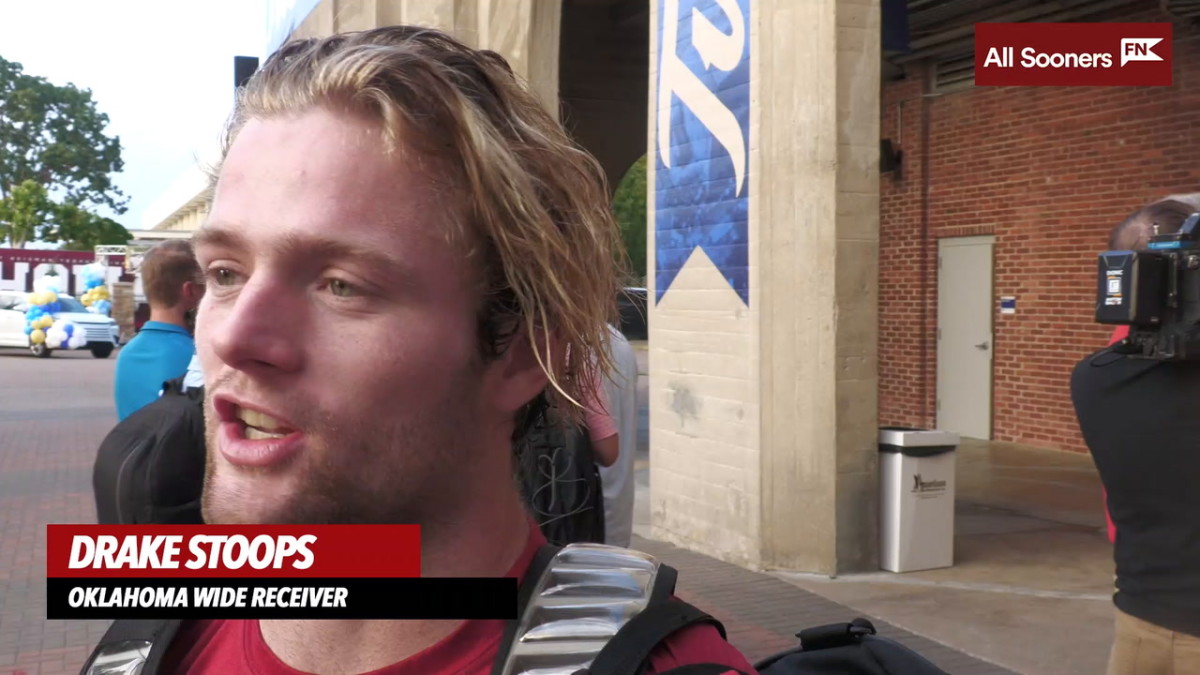 WATCH Oklahoma WR Drake Stoops Tulsa Postgame Interview Sports