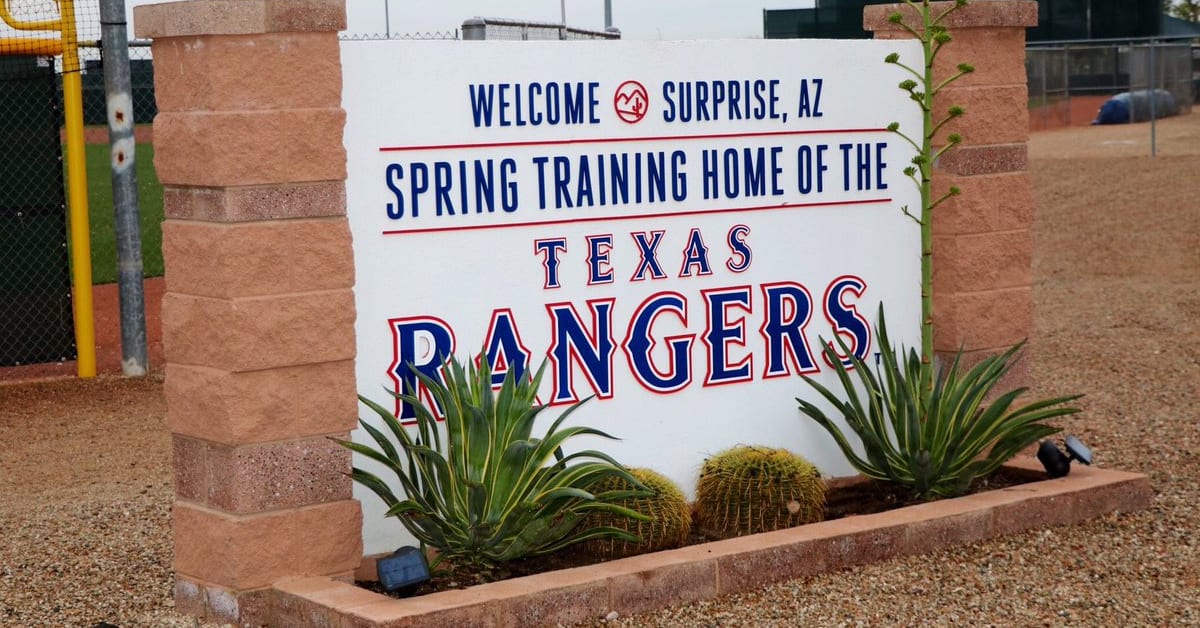 Texas Rangers Spring Training Officially Underway in Surprise, Arizona