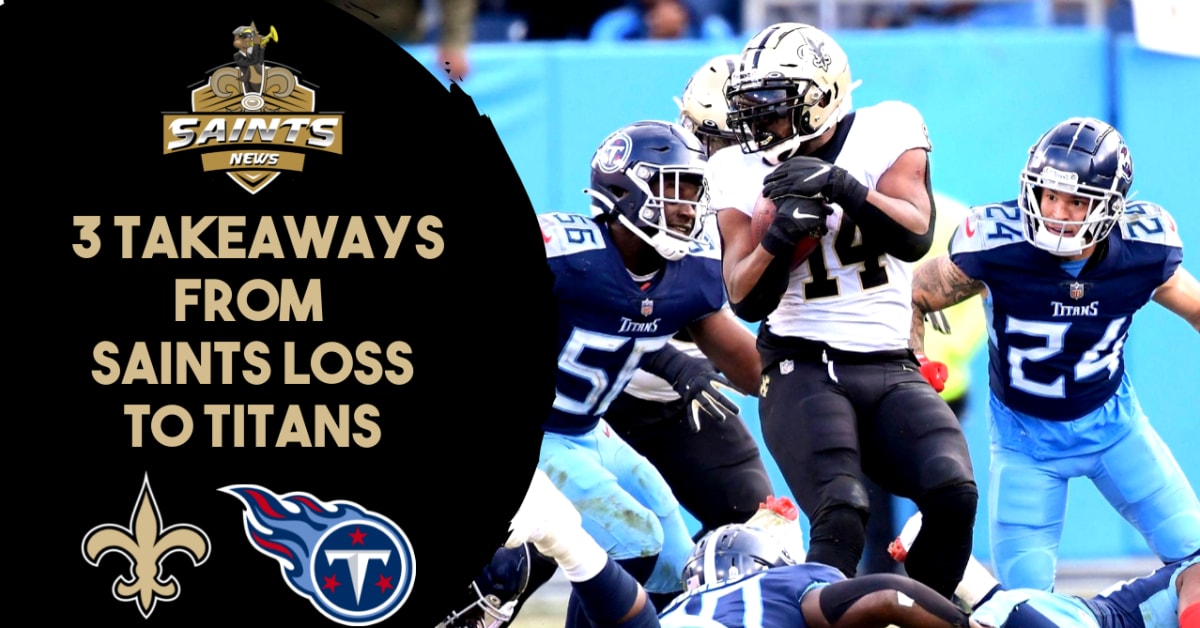 Inactives for New Orleans Saints, Tennessee Titans game