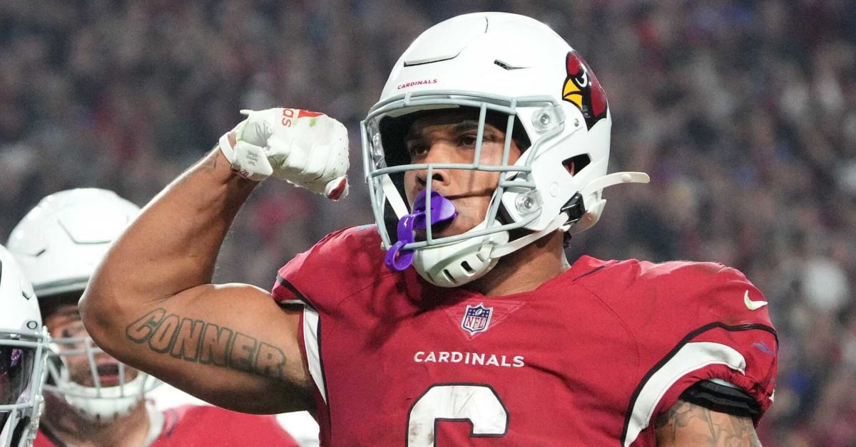 Arizona Cardinals running back James Conner ranked low heading