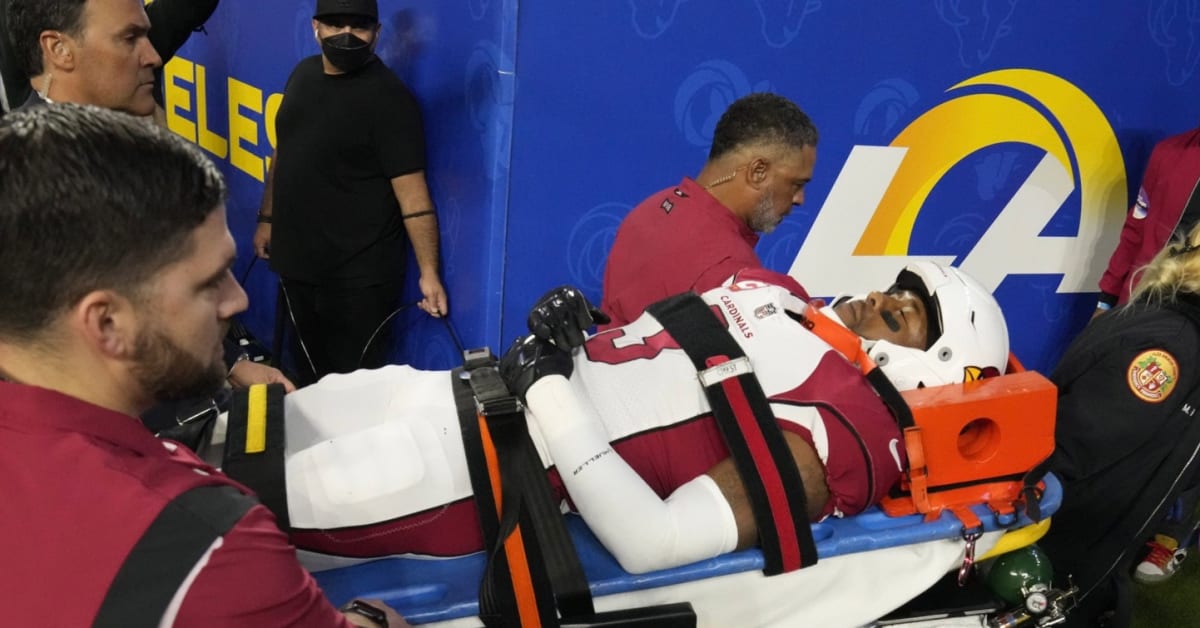 Arizona Cardinals safety Budda Baker leaves field on stretcher