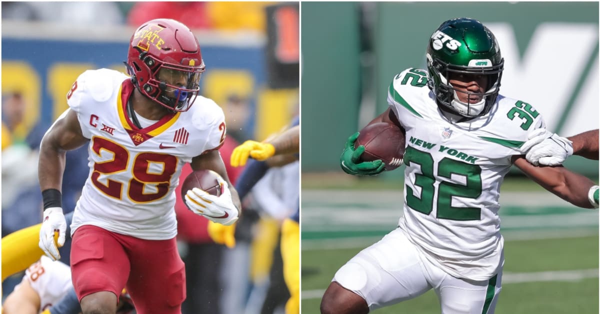 Iowa State RB Breece Hall Excited to Play With New York Jets RB Michael  Carter - Sports Illustrated New York Jets News, Analysis and More