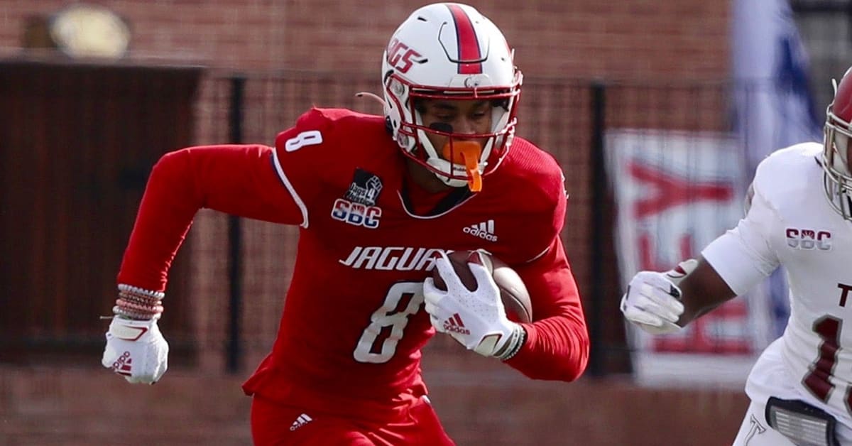 South Alabama wide receiver Jalen Tolbert catches a pass during a