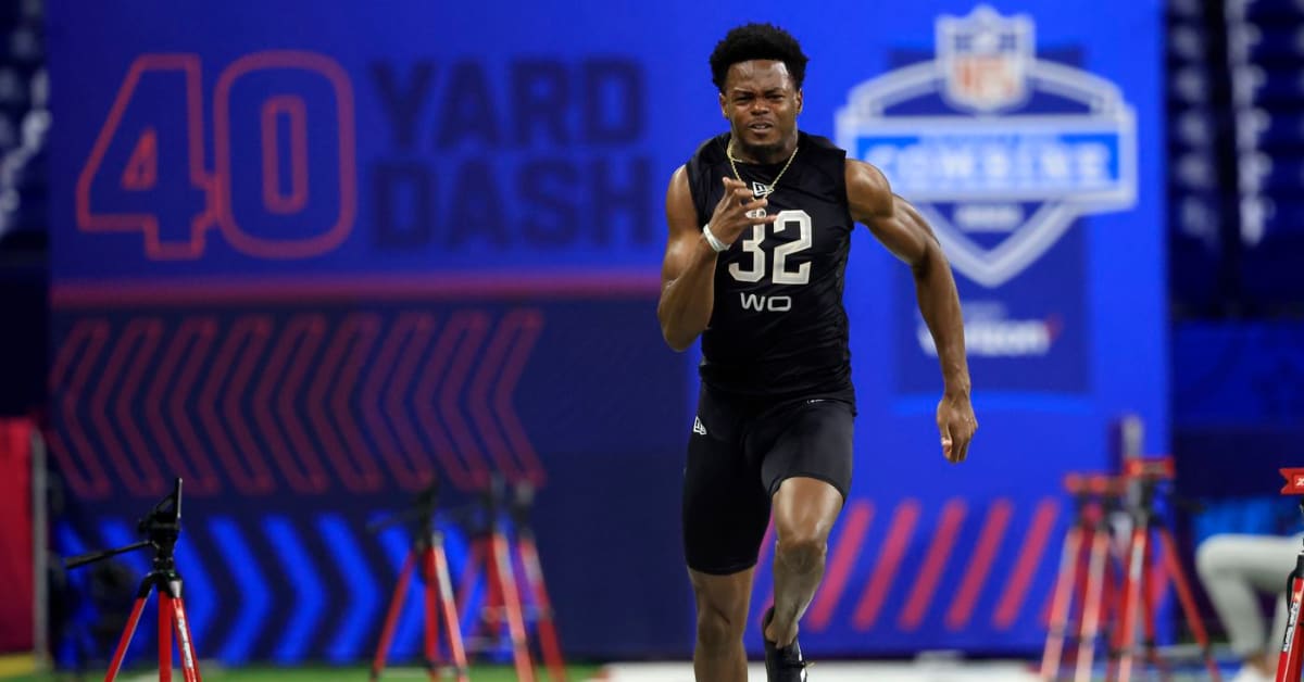 Wide receiver Tyquan Thornton runs official 4.28-second 40-yard dash at  2022 combine