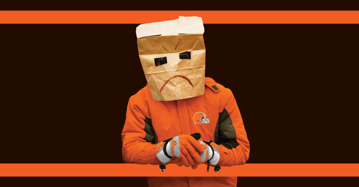 cleveland browns paper bag