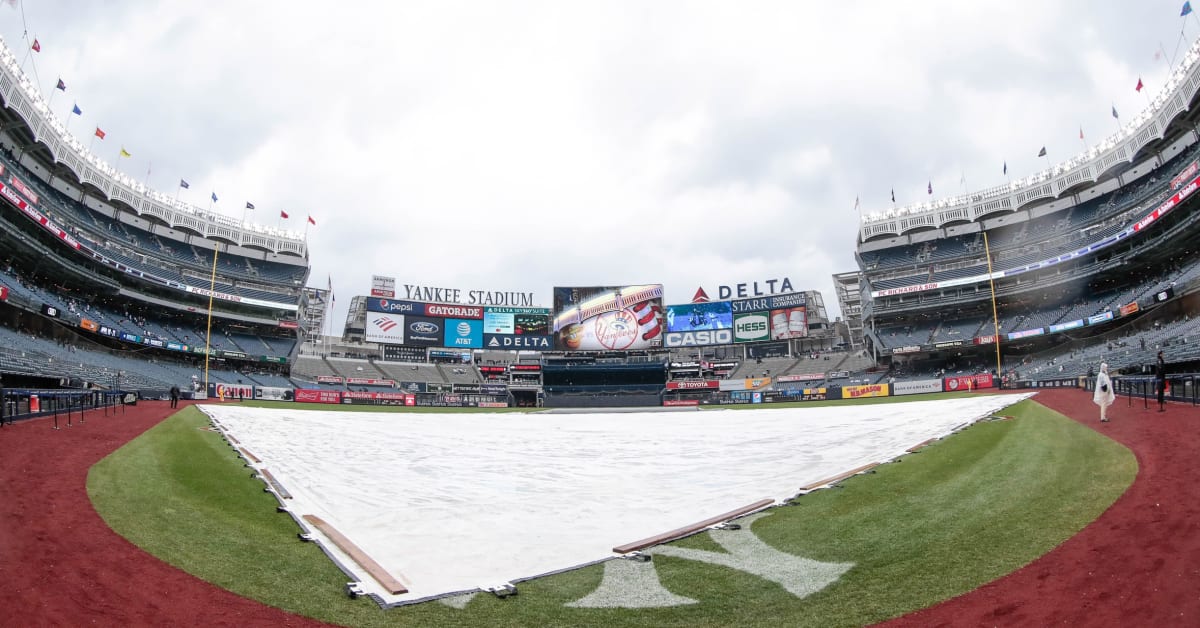 Rain postpones Yankees game against Rangers to Sunday dou yankees