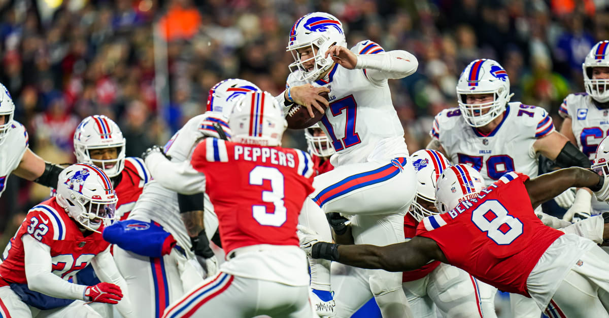 New England Patriots Again Defenseless Against Josh Allen, Trail Buffalo  Bills at Halftime - Sports Illustrated New England Patriots News, Analysis  and More