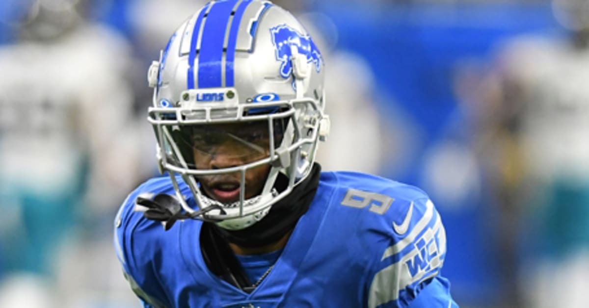 East Rutherford, NJ. 18/12/2022, New York Jets cornerback D.J. Reed (4)  breaks up a pass intended for Detroit Lions wide receiver Jameson Williams  (9) during a NFL game on Sunday, Dec. 18