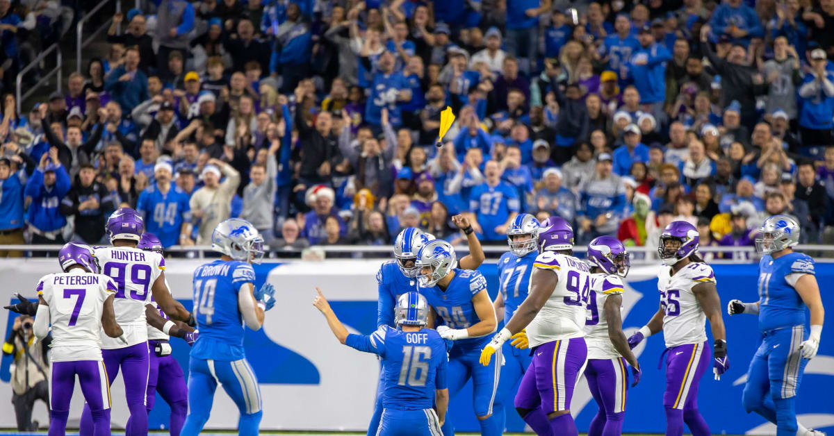 Goff helps surging Lions beat division-leading Vikings 34-23 - The