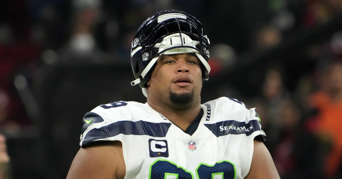 Seattle Seahawks defensive tackle Al Woods (99), middle, stands on the  field during the second half of an NFL football game against the Los  Angeles Rams, Sunday, Jan. 8, 2023, in Seattle. (