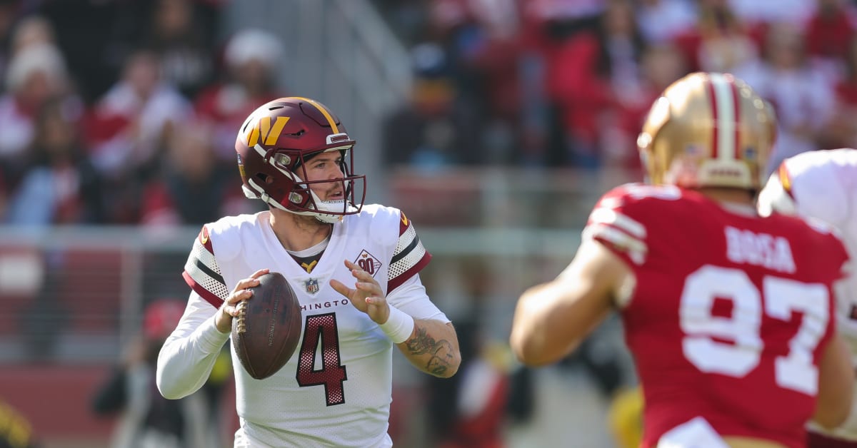 Carson Wentz replaces Taylor Heinicke; Washington Commanders lose 37-20 to  the San Francisco 49ers - Hogs Haven