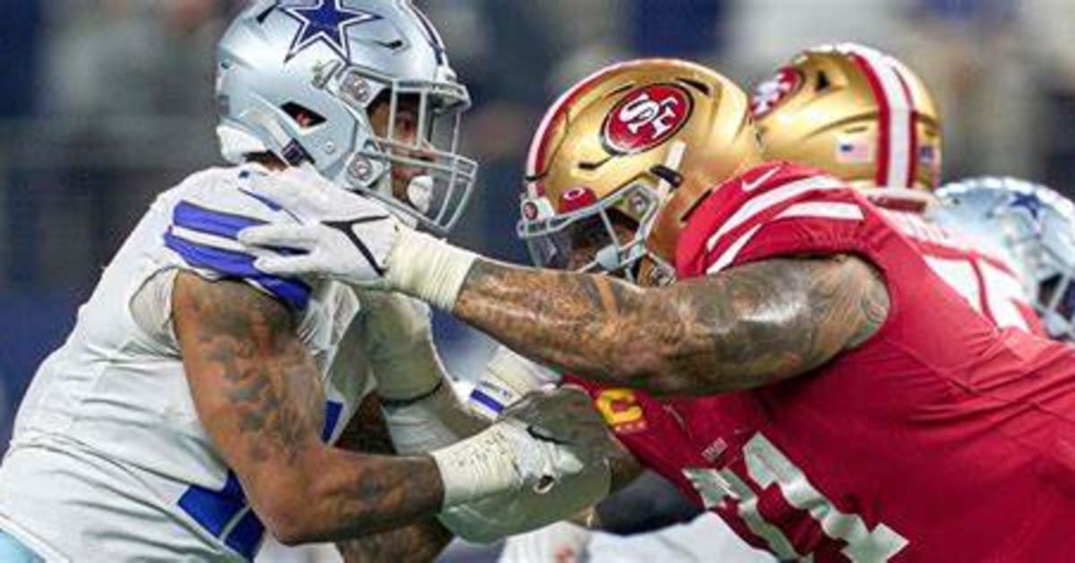 Dallas Cowboys linebacker Micah Parsons (11) before an NFL divisional round  playoff football game against the San Francisco 49ers in Santa Clara,  Calif., Sunday, Jan. 22, 2023. (AP Photo/Godofredo A. Vásquez Stock