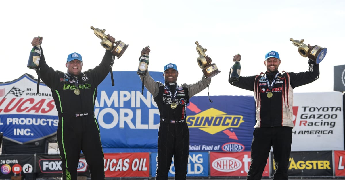 Brown, Hagan, Glenn earn wins in NHRA 4Wide Nationals in Las Vegas