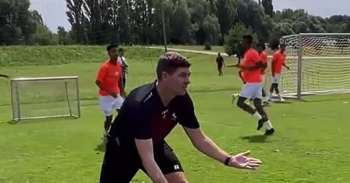 Viral Video Of Steven Gerrard During Al-Ettifaq Training Session ...