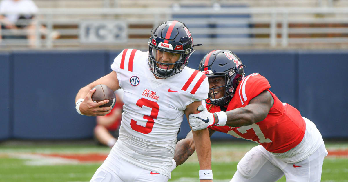 Ole Miss Rebels' Spencer Sanders 'Odd Man Out' In Quarterback Battle ...