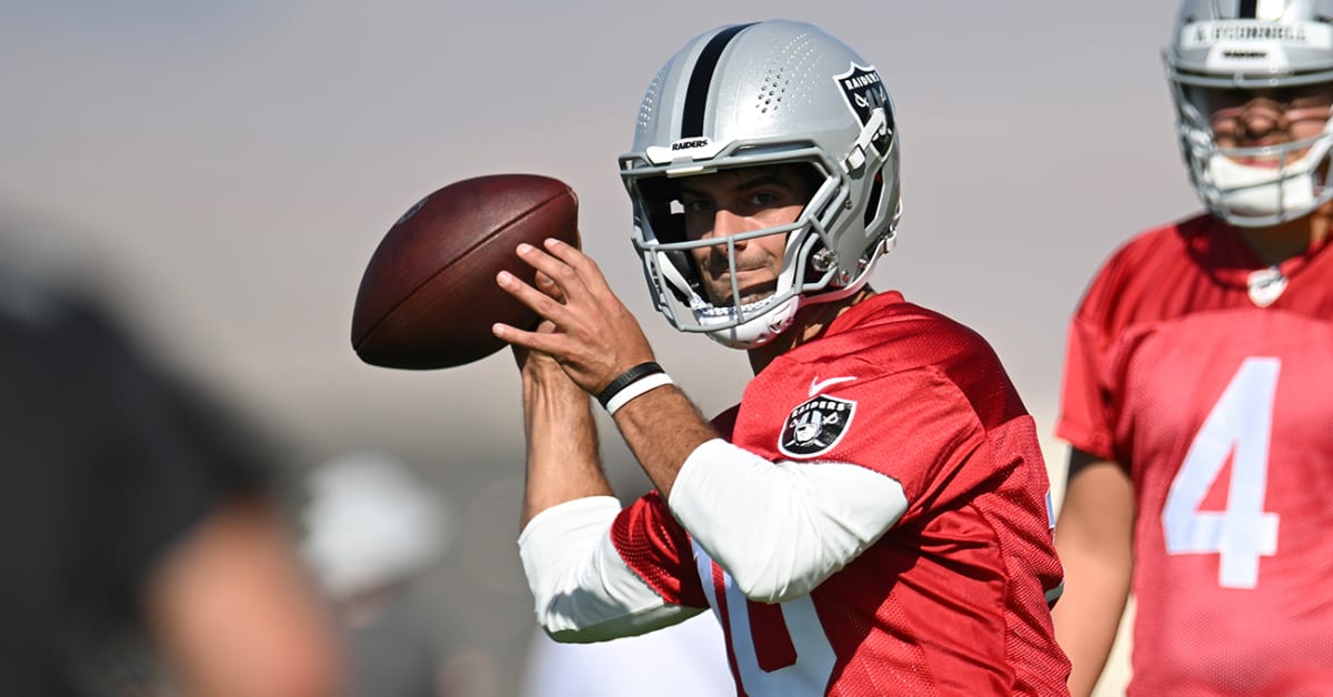 Raiders News: Josh McDaniels Reacts to Jimmy Garoppolo's Interception Woes  in Practice - Sports Illustrated