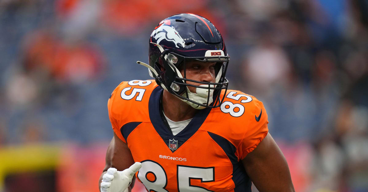 Denver Broncos Rookie TE Nate Adkins Gives Albert Okwuegbunam Props -  Sports Illustrated Mile High Huddle: Denver Broncos News, Analysis and More