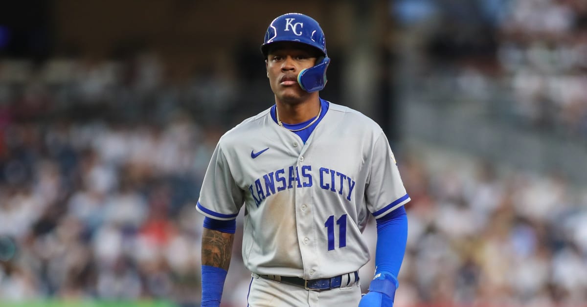 This is a 2023 photo of Maikel Garcia of the Kansas City Royals