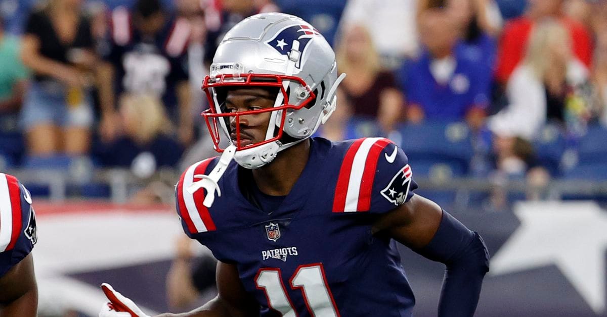 New England Patriots top receiver Tyquan Thornton reportedly off