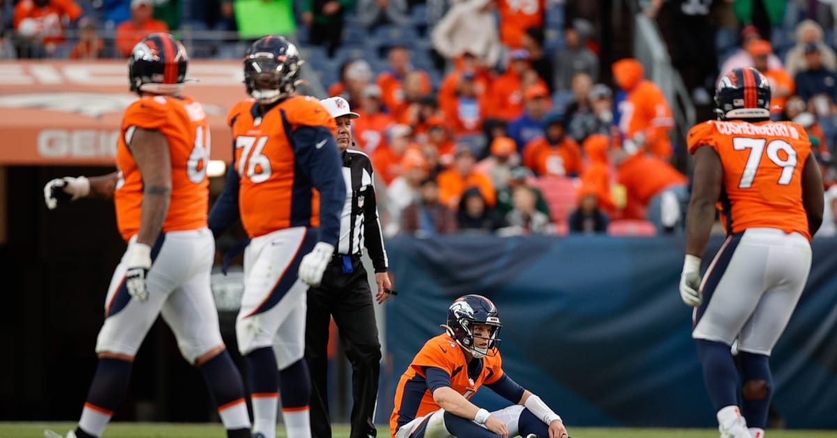 Denver Broncos offensive guard Dalton Risner (66) in coverage during an NFL  football game against the New York Giants, Sunday, Sept. 12, 2021, in East  Rutherford, N.J. The Denver Broncos won 27-13. (