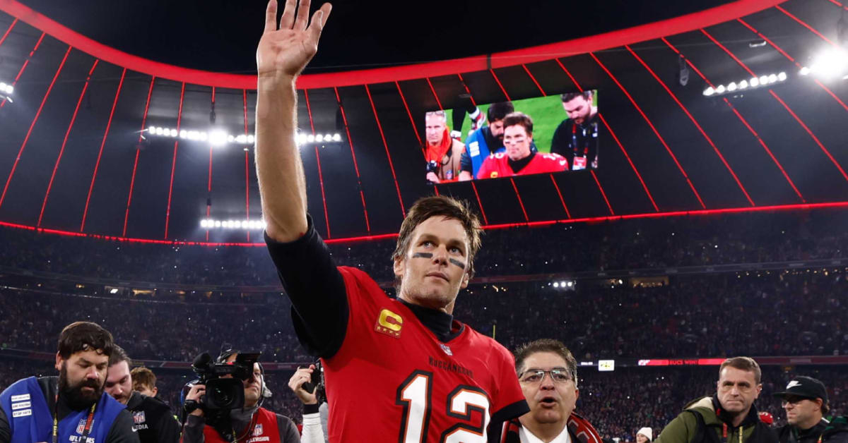 Tampa Bay Buccaneers quarterback Tom Brady (12) drinks from a Gatorade  bottle while warming up against the Denver Broncos before NFL football  game, Sunday, Sept.. 27, 2020, in Denver. (AP Photo/Justin Edmonds