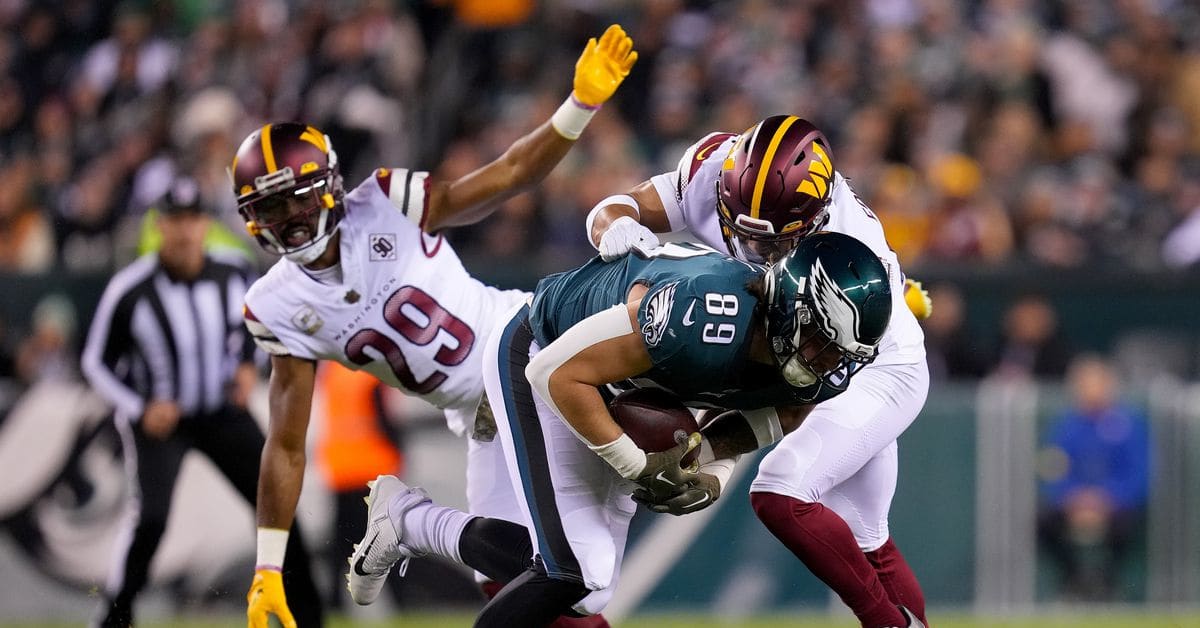 Washington Commanders Fight Hard, But Fall in OT vs. Philadelphia Eagles -  Sports Illustrated Washington Football News, Analysis and More