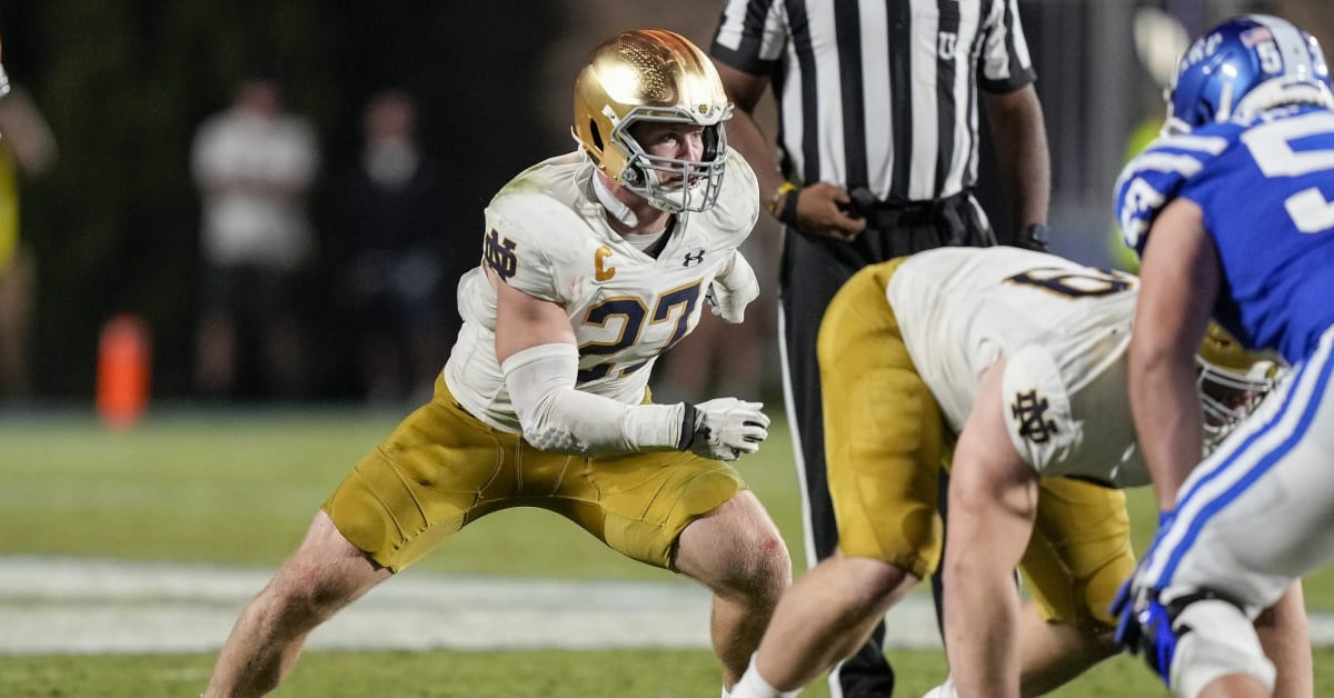 Las Vegas Raiders NFL Draft prospect LB JD Bertrand, Notre Dame