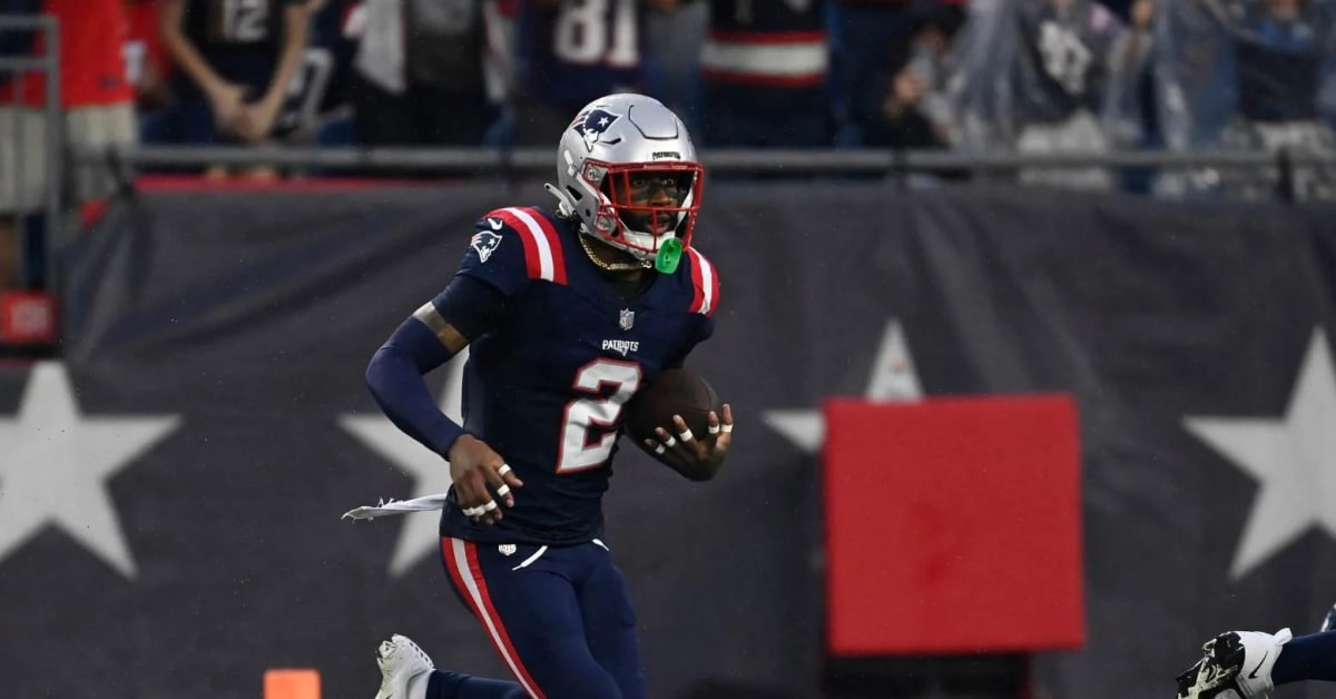 New England Patriots safety Jalen Mills (2) defends during the second half  of an NFL football game against the Chicago Bears, Monday, Oct. 24, 2022,  in Foxborough, Mass. (AP Photo/Stew Milne Stock