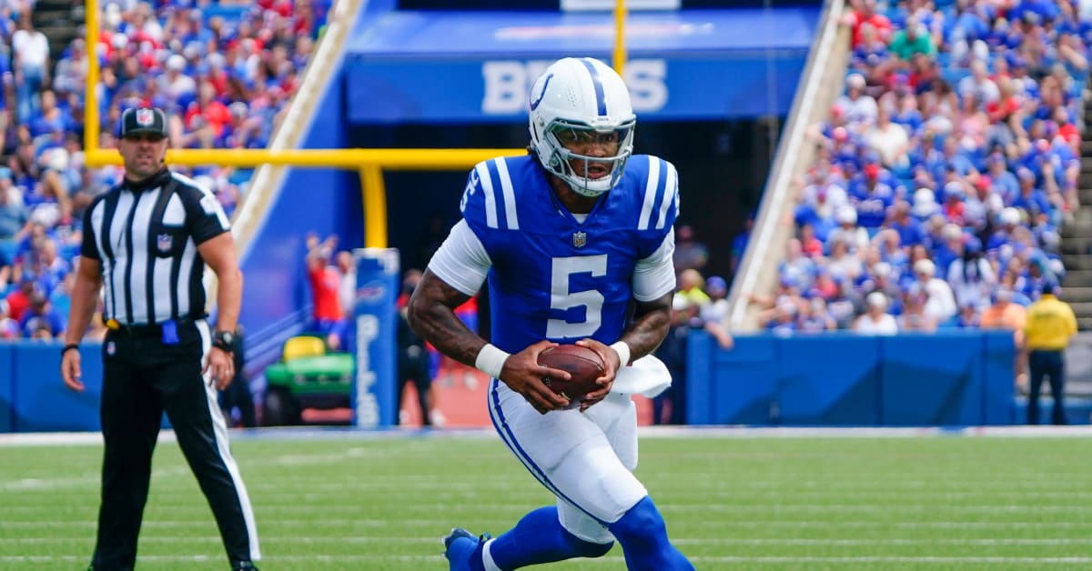 Colts rookie QB Anthony Richardson throws interception on second pass vs.  Bills in NFL preseason debut [VIDEO] - DraftKings Network