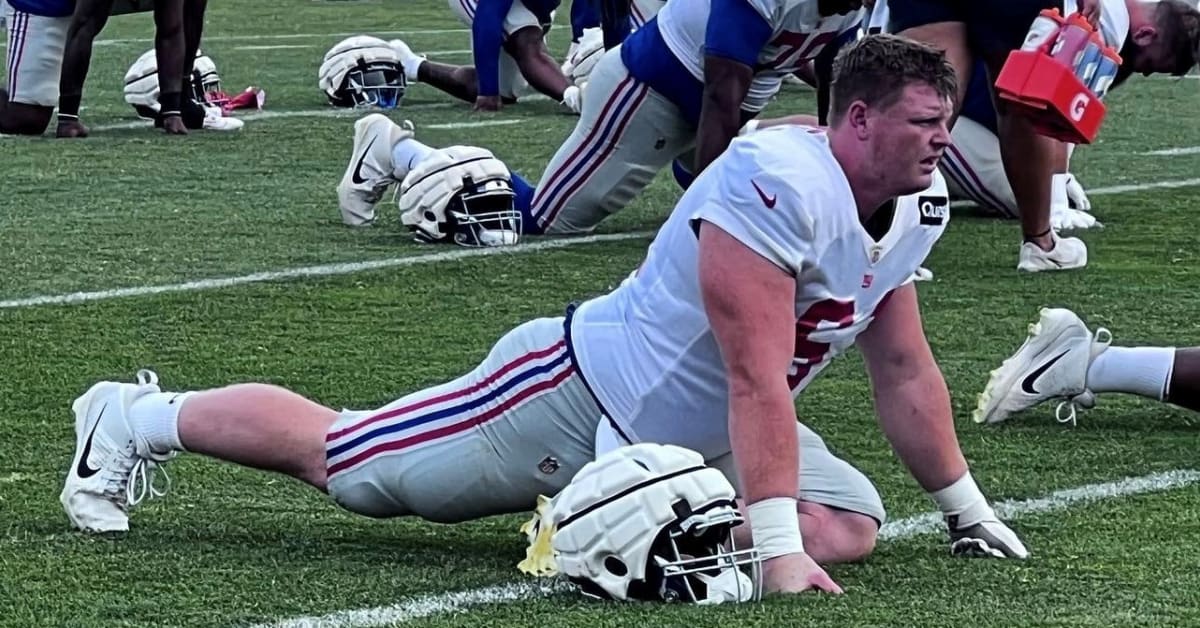 Giants rookie center John Michael Schmitz has 'that animal' in him