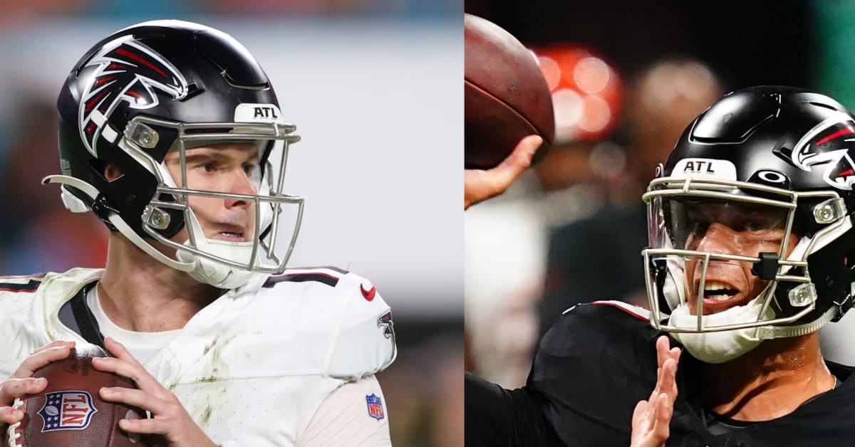 Atlanta Falcons quarterback Logan Woodside (6) warms up before an NFL  football game against the Tampa Bay Buccaneers, Sunday, Jan. 8, 2023, in  Atlanta. The Atlanta Falcons won 30-17. (AP Photo/Danny Karnik