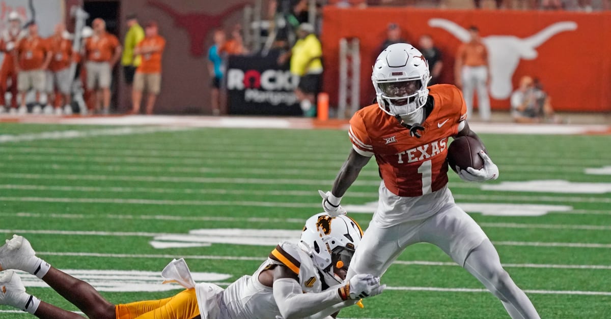 WATCH: Texas Longhorns' Xavier Worthy Flies Past BYU Cougars For Punt ...