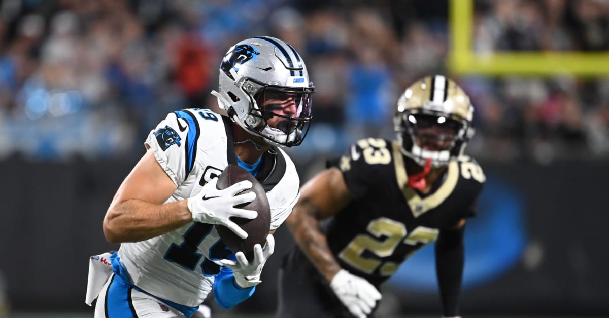 LONDON, UNITED KINGDOM. 02th, Oct 2022. Adam Thielen of Minnesota Vikings  (left) is tackled by Paulson Adebo of New Orleans Saints (right) during NFL  2022 London Series - Minnesota Vikings vs New