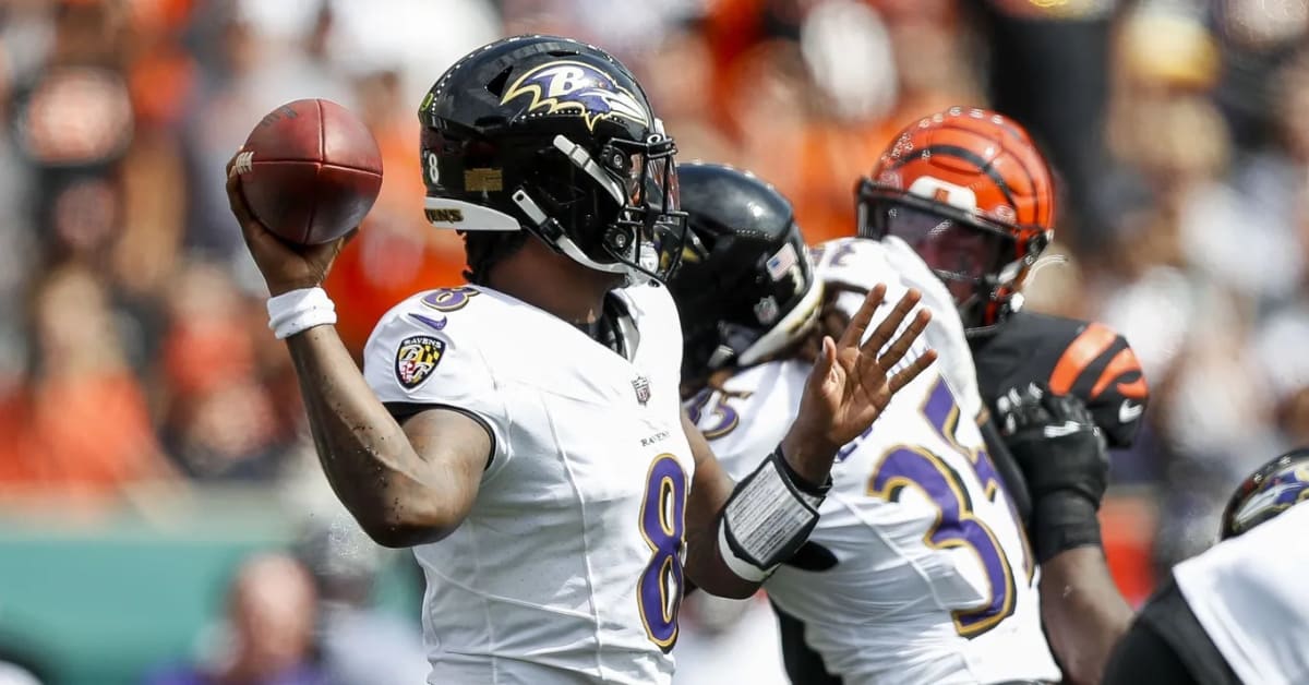 2 LAMAR JACKSON 2022 Baltimore RAVENS vs Cincinnati Bengals 10/9