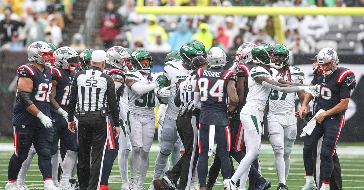 Patriots' Mac Jones denies making dirty play on sneak vs Jets