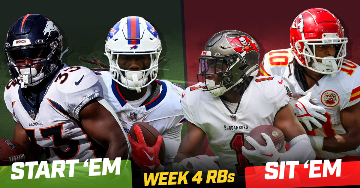 Start Em Sit Em for NFL Fantasy Football Week 4