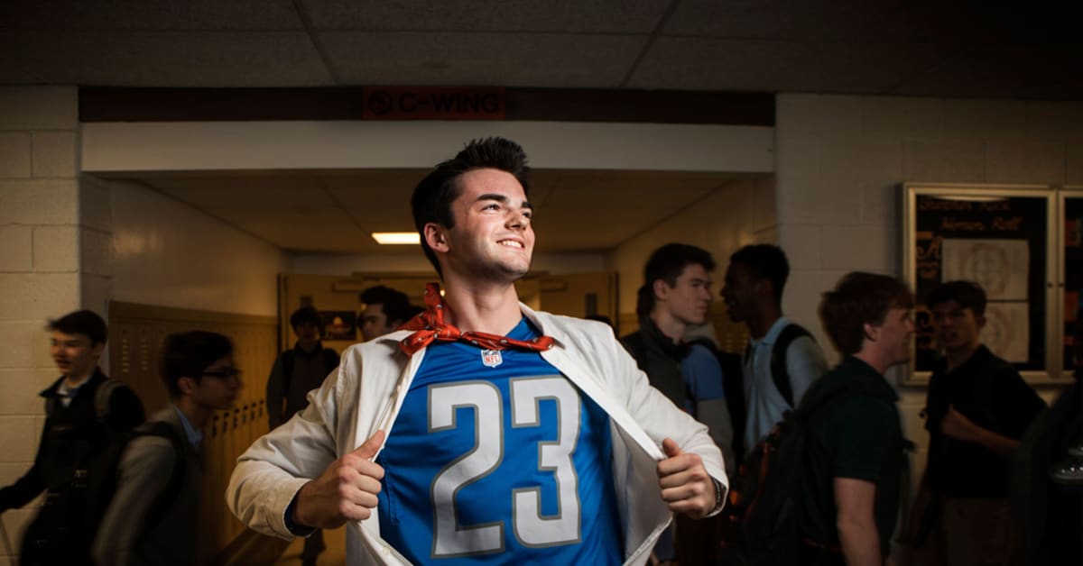 Detroit Lions superfan Ron 'Crackman' Crachiola